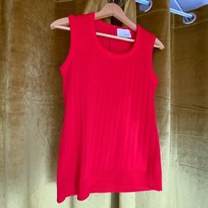 Vintage Like-new condition Sleeveless Zip-up ribbed top